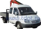 Бортовой автомобиль с краном-манипулятором 59088D на шасси ГАЗ-33023
